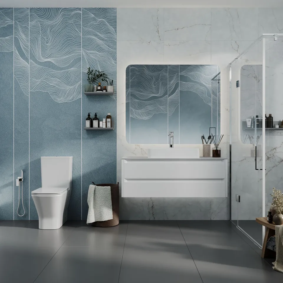 TREND SMART комплект : унітаз підлоговий з сидінням Soft-close + бачок (змив Tornado 3.0) — фото 4