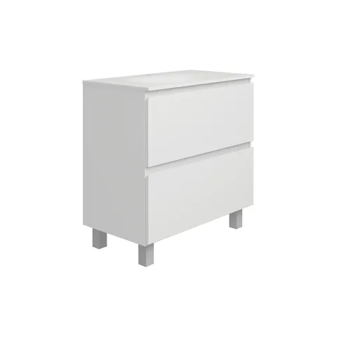 Тумба підлогова EDGE NEW 800 (білий) з умивальником