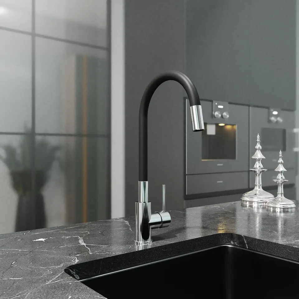 Kitchen Light Pro змішувач для кухні, chrome-black — фото 3