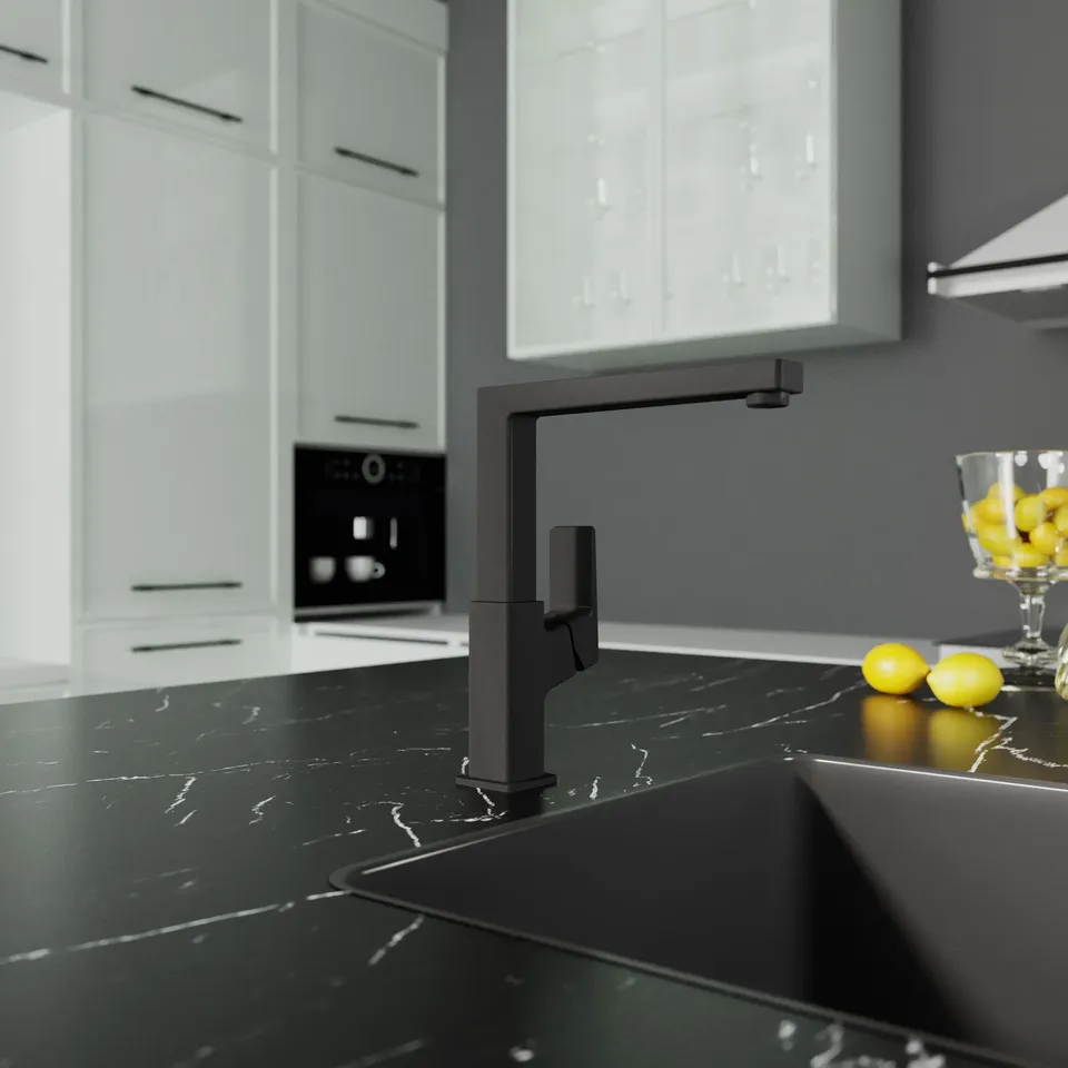 СUBE Kitchen змішувач для кухні Black Matt — фото 3