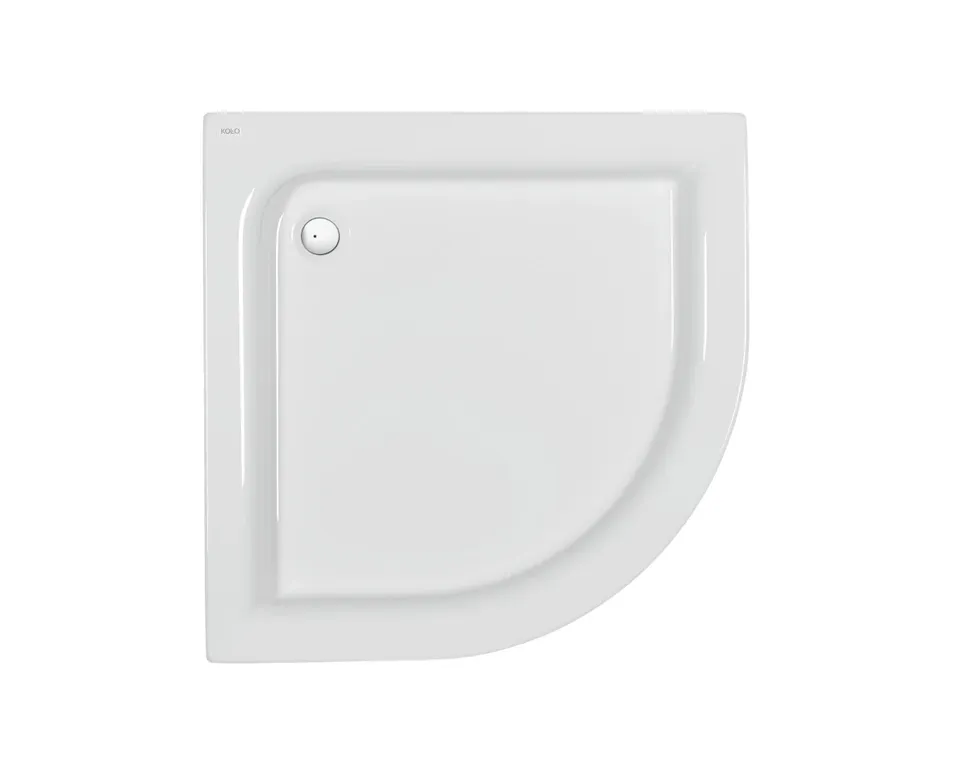 Standard Plus Піддон напівкруглий 90x90 см, глибина 9 см, випуск 52 мм, з інтегрованою панеллю