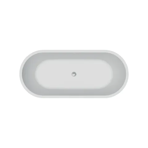 Ванна акрилова окремостояча суцільнолита AquaLuxe 1700x750 White з сифоном