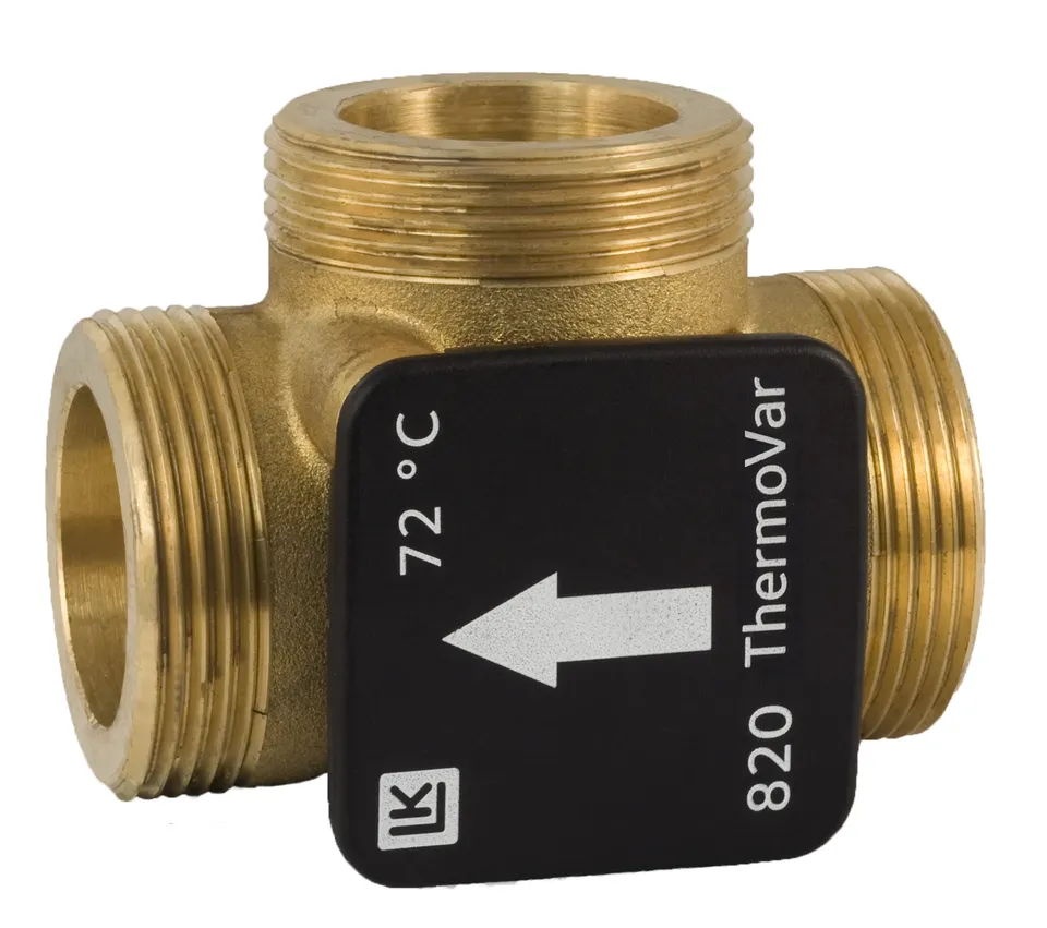 LK 820 Термостатичний клапан мех., корпус латунь ЗЗЗ 1 1/4"х 55C