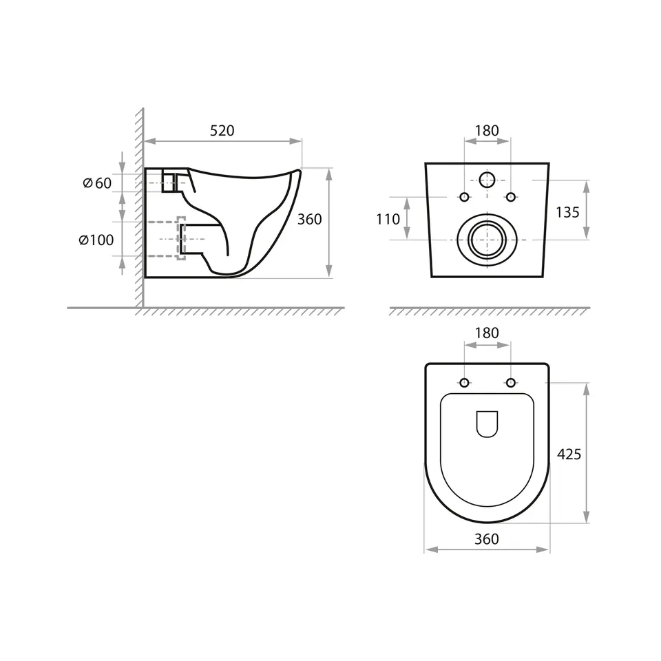 ROUND COMFORT унітаз підвісний з сидінням Soft-close (змив Тоrnado 3.0) — фото 10