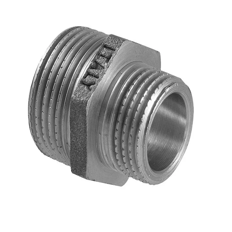 Ніпель редукційний з ЗР 1.1/2" x 1" (нікель) — фото 2