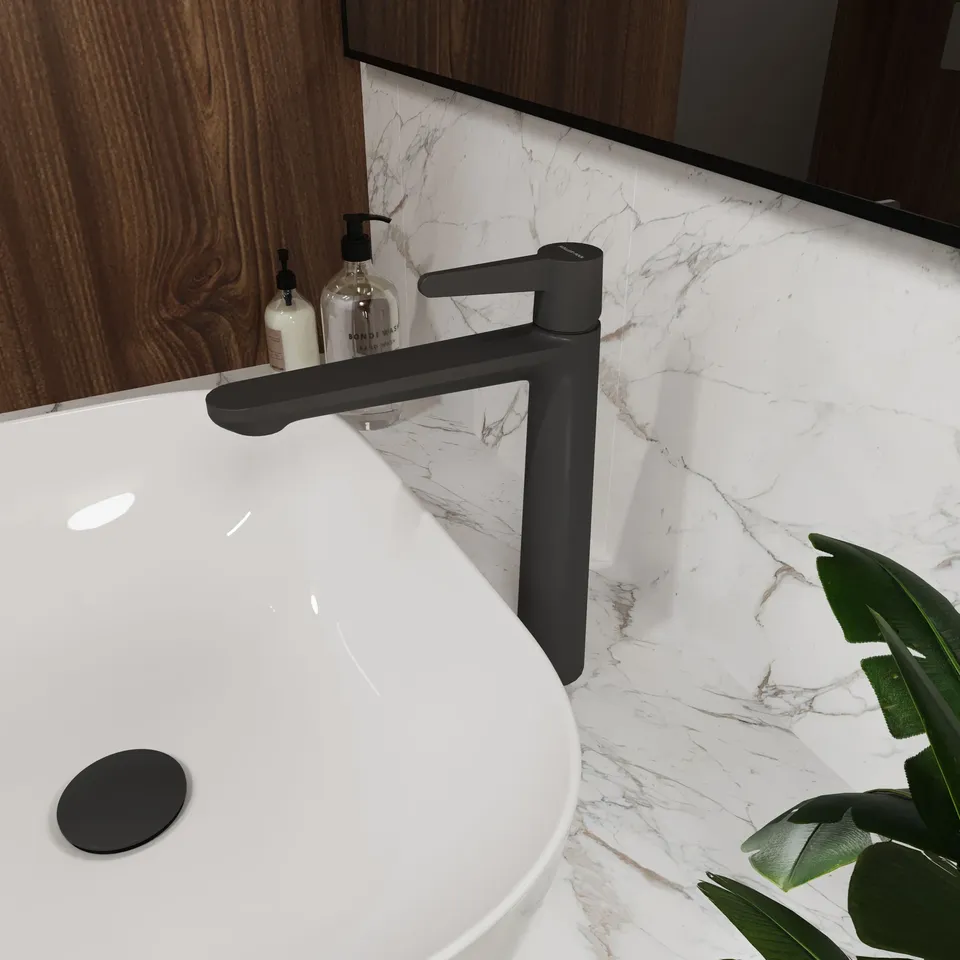 Dakota XL змішувач для умивальника, Black Matt — фото 3