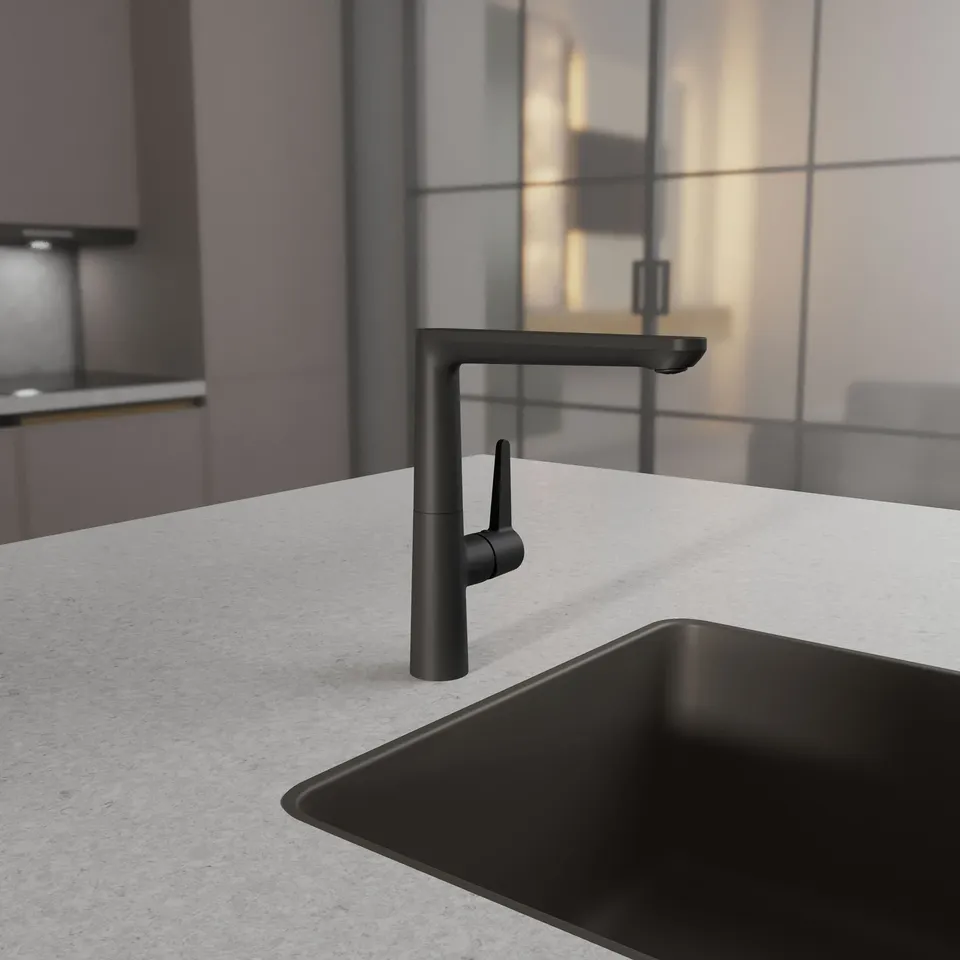 Dakota Kitchen змішувач для кухні, Black Matt — фото 3