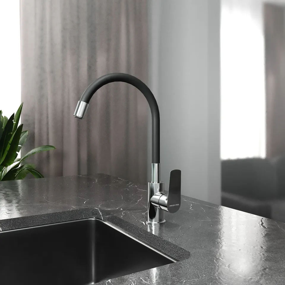 Kitchen Light змішувач для кухні, chrome-black — фото 2