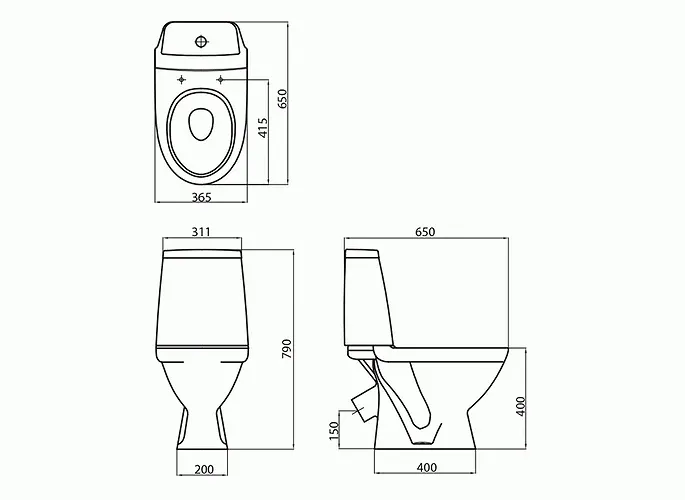 Modo Компакт підлоговий, косий, 3/6л, сидіння Duroplast Soft Close — фото 3