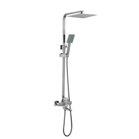Душова система універсальна Lidz Kubis 1030 на три споживачі (з виливом) (k35) LDKUB1030NKS28538 Nickel