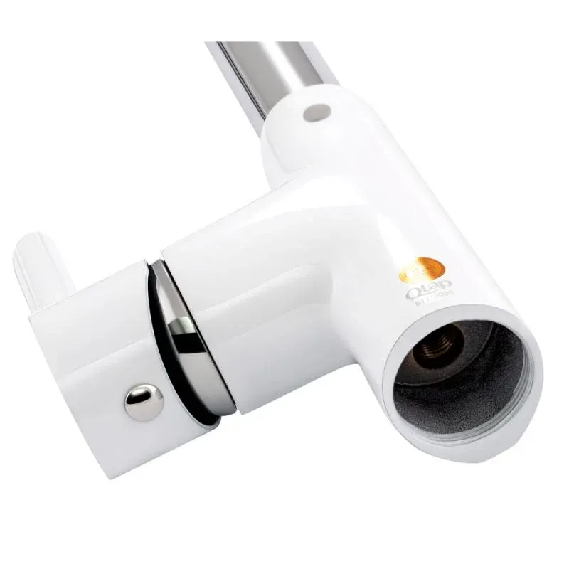 Змішувач для кухні Qtap Grand QTGRAWCR007F Chrome/White — фото 3