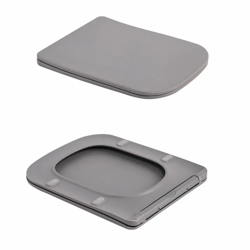 Унітаз підвісний Tern Ultra Quiet 490×365×325 мм, Stone Grey, з сидінням Slim Duroplast / Soft-close / Quick Release QT17332303ASSG Qtap — фото 8