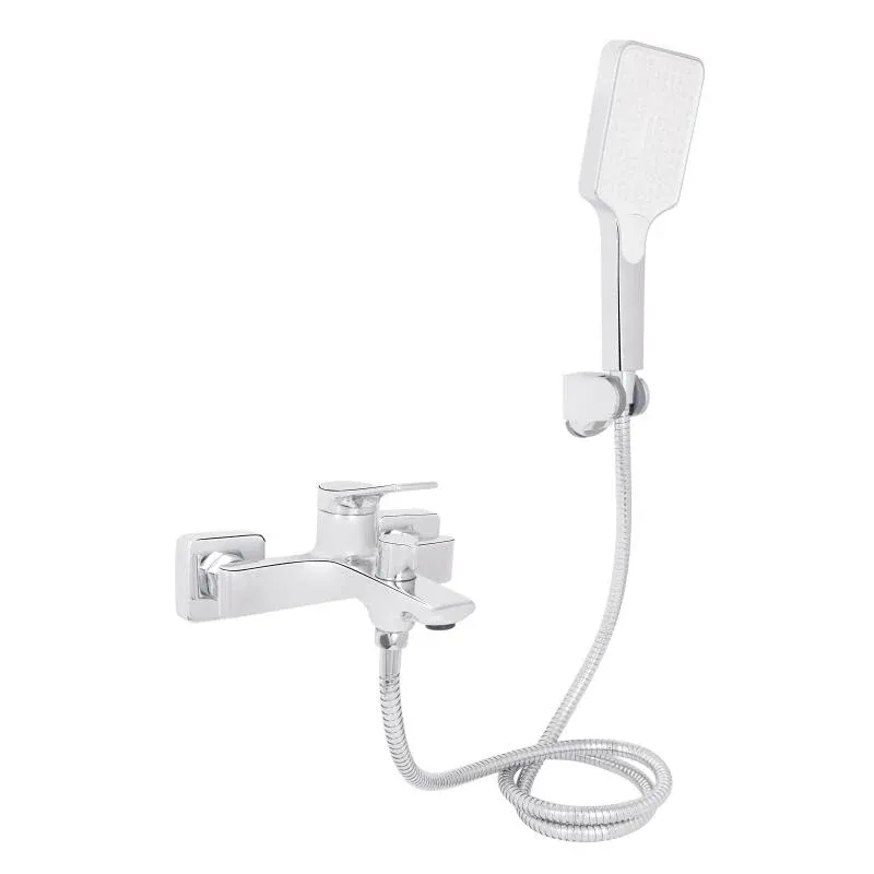 Змішувач для ванни Qtap Arvin з душовим гарнітуром QTARV259CRM48640 Chrome