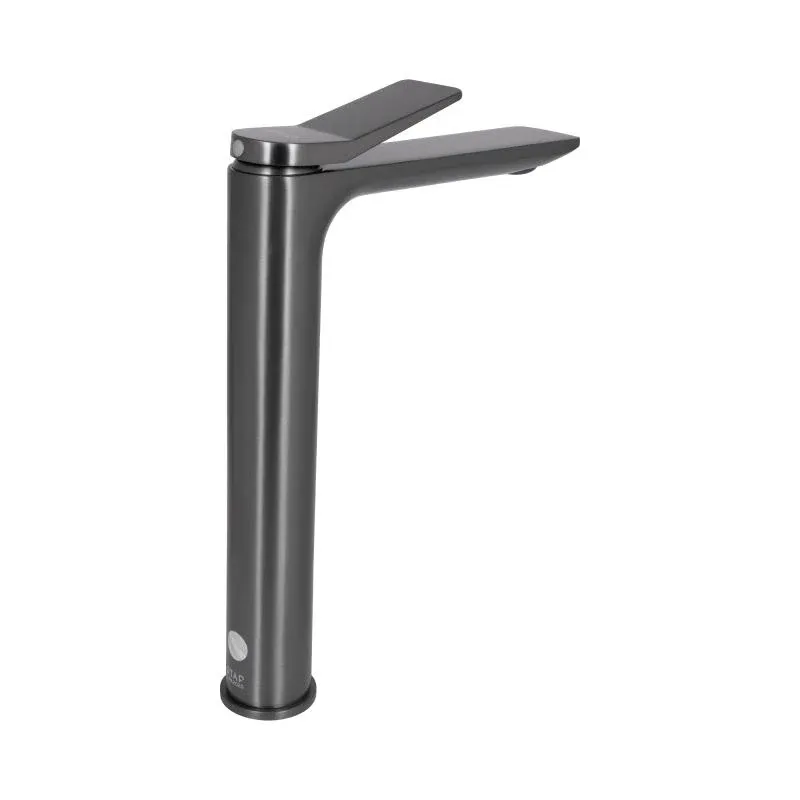 Змішувач для раковини Qtap Presto високий QTPRE269GRP45582 Gunmetal Black — фото 4