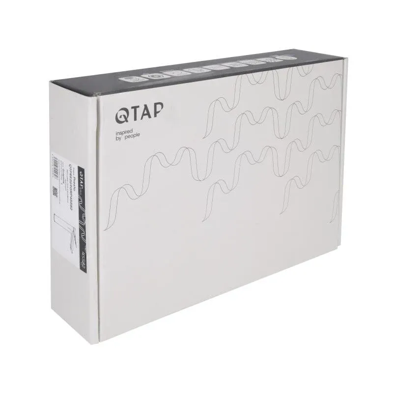 Змішувач для раковини Qtap Presto високий QTPRE269GRP45582 Gunmetal Black — фото 8