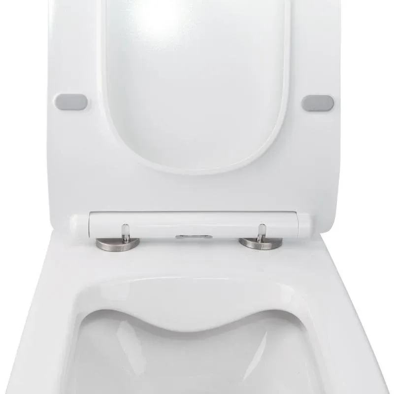 Готове рішення Qtap для ванної кімнати: підвісний унітаз Crow Rimless 520х360х290 + комплект інсталяції Nest 4 в 1 (квадратна клавіша Chrome) — фото 6