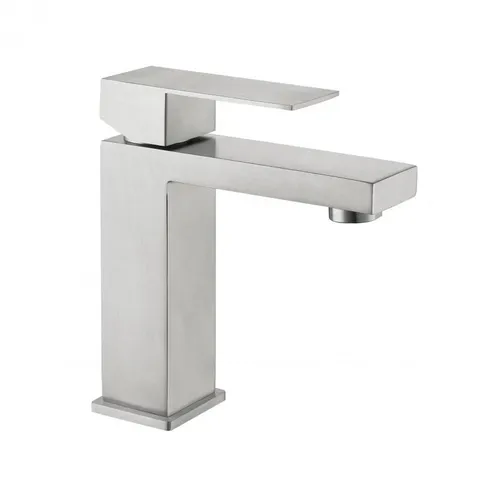 Змішувач для раковини низький Lidz Helix 001F (k35)  LDHEL001FNKS49178 Nickel