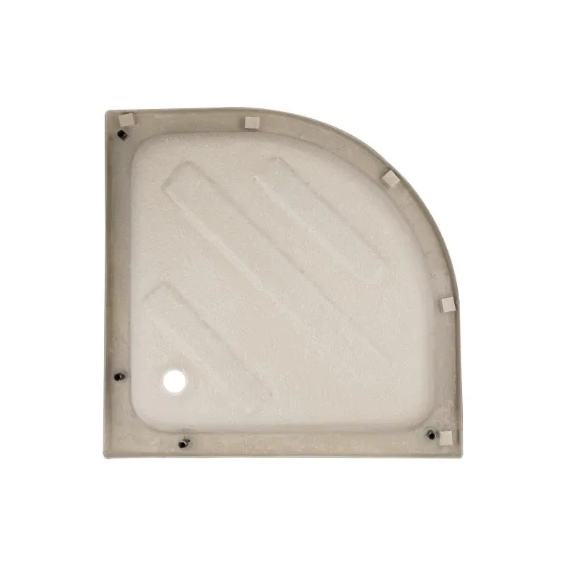 Душова кабіна Latwa SC90x90.SAT.MID.FR полукругла, скло Frost 4 мм + Душовий піддон KAPIELKA ST90x90x26, з панеллю Lidz — фото 10