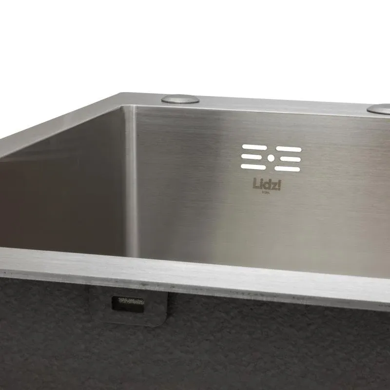Мийка для кухні інтегрована Lidz Handmade H7849R крило праворуч (LDH7849BRUR45591) Brushed Steel 3,0/1,0 мм — фото 4