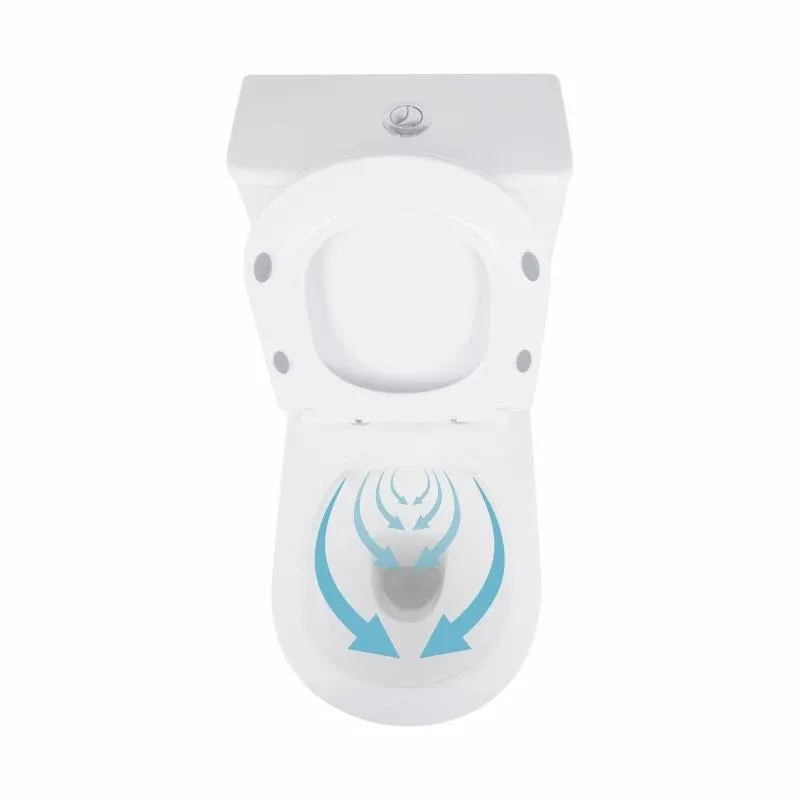 Унітаз-компакт Qtap Presto безобідковий з сідінням Soft-close QT24221217AW — фото 6