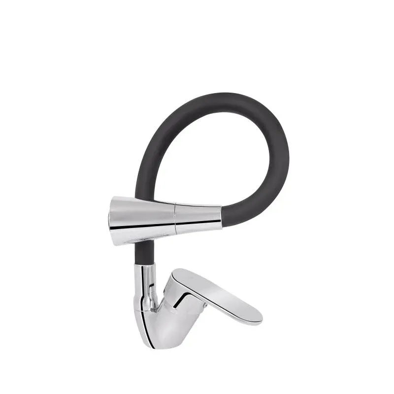 Змішувач для кухні Lidz Tani 008F3 з гнучким виливом (k40) LDTAN008F3BCR39484 Chrome/Black — фото 3