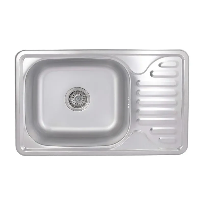 Кухонна мийка Brinex 6642 0,8 мм Satin (BRIN6642SAT08)