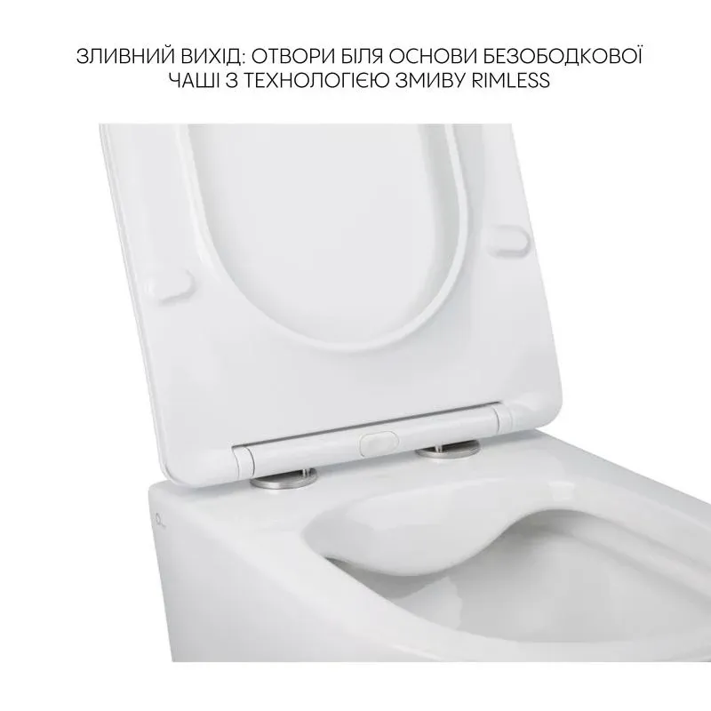 Комплект Qtap Jay 2 в 1: унітаз підвісний Rimless + біде підвісне — фото 4