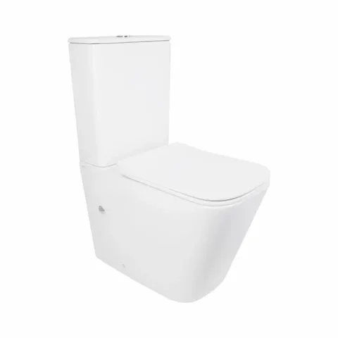 Унітаз підлоговий Qtap Tern Ultra Quiet безобідковий з сидінням Soft-Close QT17226003AW White