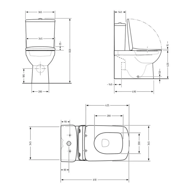 Унітаз підлоговий Qtap Tern Ultra Quiet безобідковий з сидінням Soft-Close QT17226003AW White — фото 2