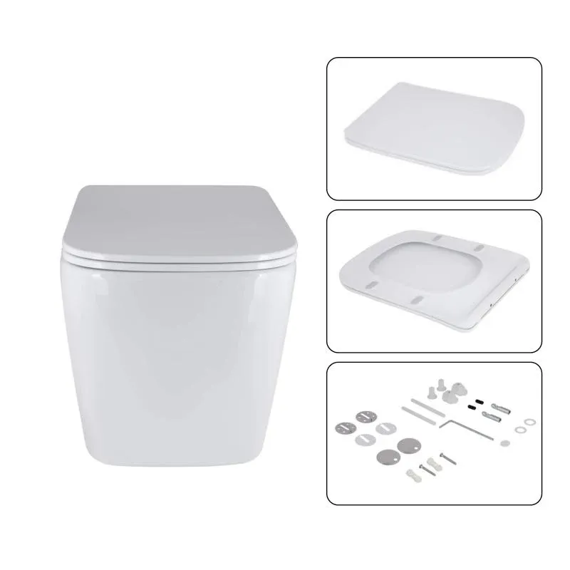 Готове рішення Qtap для ванної кімнати: підвісний унітаз Tern Ultra Quiet 525x345x360 + комплект інсталяції Nest 4 в 1 (кругла клавіша Satin) — фото 7