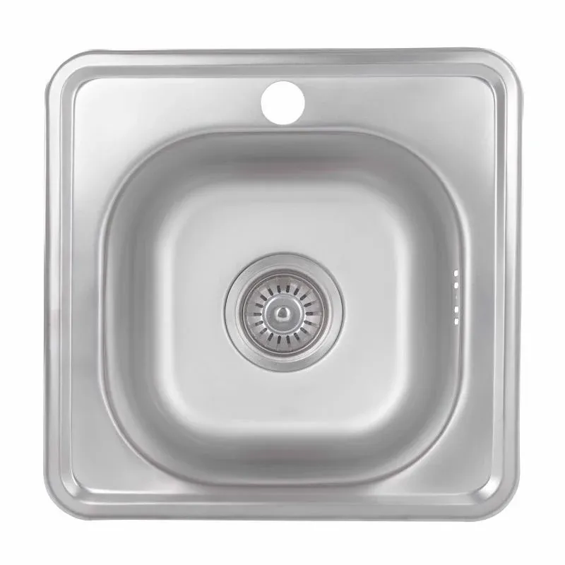 Кухонна мийка Brinex 3838 0,6 мм Satin (BRIN3835SAT06)