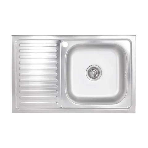 Кухонна мийка Brinex 5080-R 0,6 мм Satin (BRIN5080RSAT06)