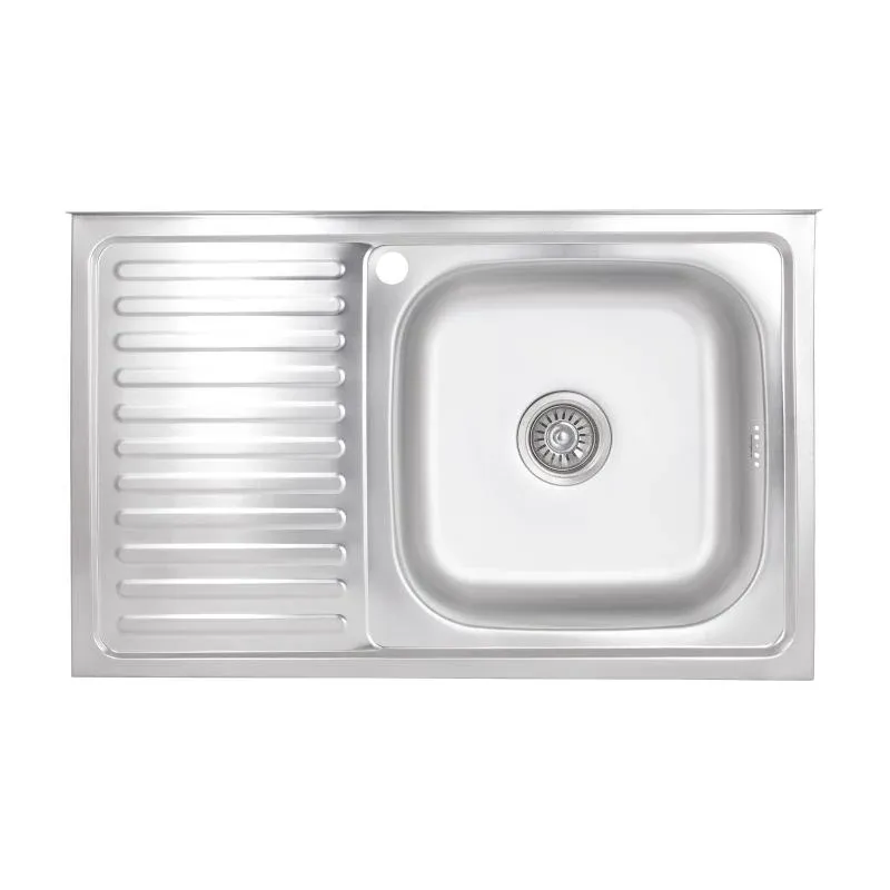 Кухонна мийка Brinex 5080-R 0,6 мм Satin (BRIN5080RSAT06)