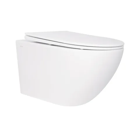 Унітаз підвісний Qtap Jay безобідковий з сідінням Soft-close QT07335176W