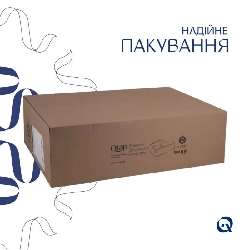 Комплект Albatross: Раковина врізна меблева 620x460x180 мм, White, прямокутна + Донний клапан Pop-up PU02O — фото 5