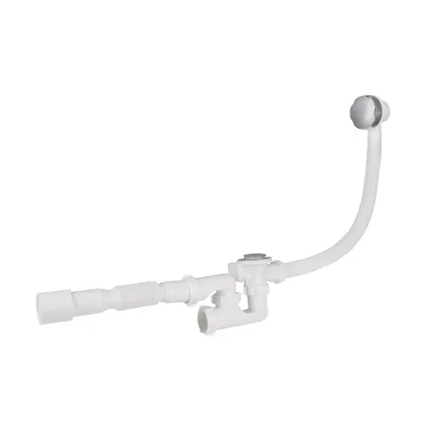 Сифон для ванни Lidz (WHI) 60 03 V002 01 з ревізією (вихід 50 мм)