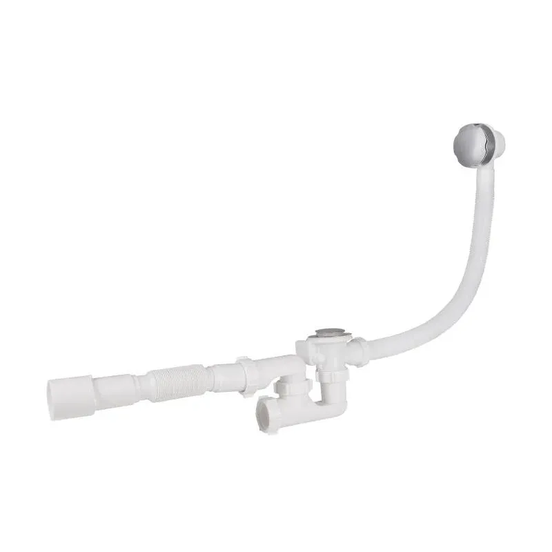 Сифон для ванни Lidz (WHI) 60 03 V002 01 з ревізією (вихід 50 мм)