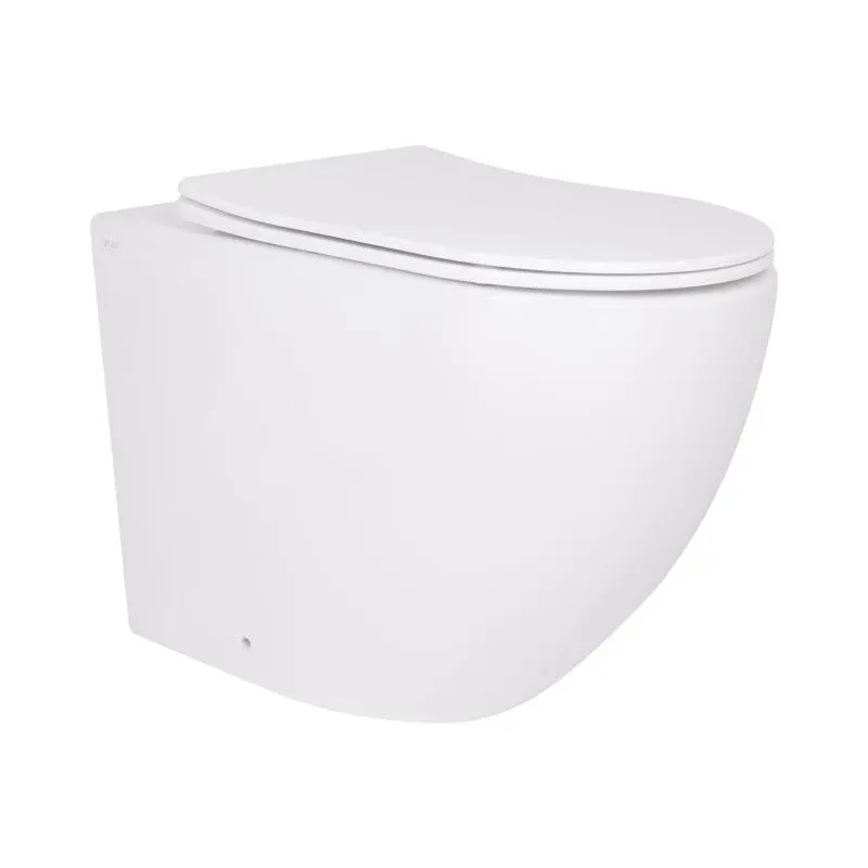 Унітаз підвісний Qtap Robin Ultra Quiet безобідковий з сідінням Soft-close 520x365x365 мм WHITE