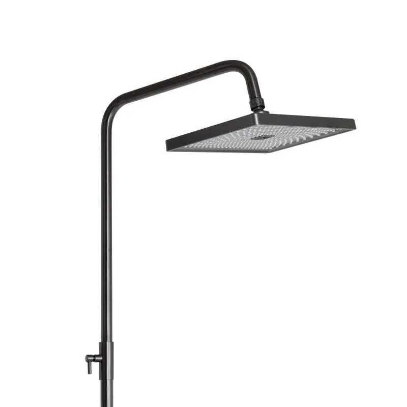 Душова система універсальна Qtap Presto на три споживачі (з виливом) QTPRE111GRP45585 Gunmetal Black — фото 6