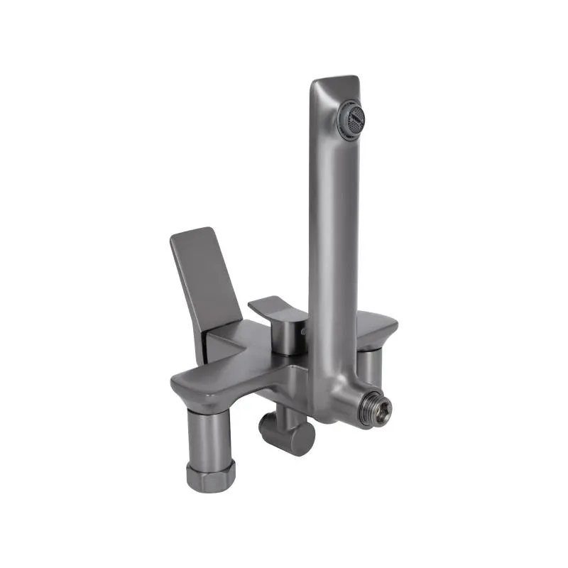 Душова система універсальна Qtap Presto на три споживачі (з виливом) QTPRE111GRP45585 Gunmetal Black — фото 8