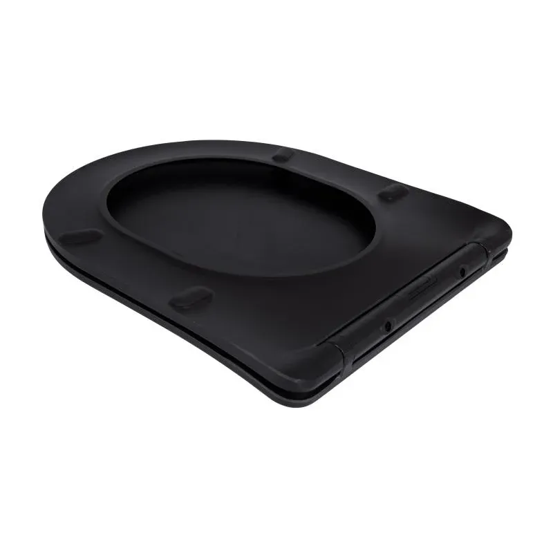 Сидіння для унітаза Qtap (Robin 490) 425x363x50 мм, Matt Black, з мікроліфтом Slim Duroplast, Quick Release QTSC179MB48676 — фото 4