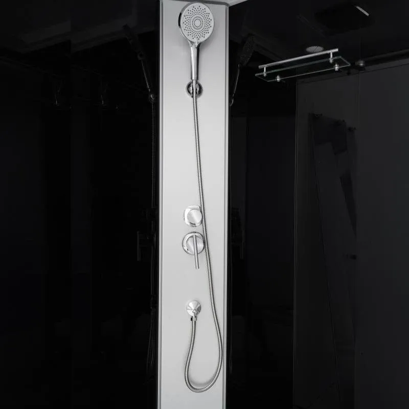 Душовий бокс Lidz Kubis SB90x90.SAT.LOW.GR, скло тоноване 4 мм — фото 4