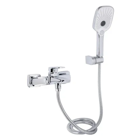 Змішувач для ванни Qtap Tern (c душевым гарнитуром) QTTER259CRM47586 Chrome