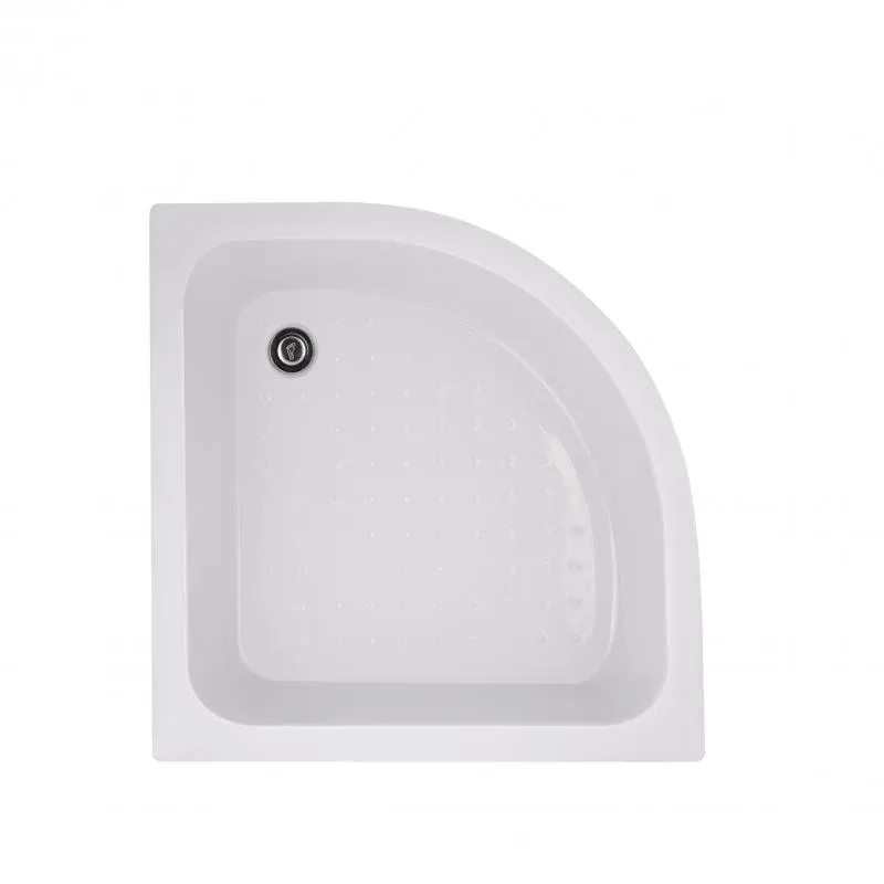 Душова кабіна Latwa SC80x80.SAT.MID.GR полукругла, скло тон. 4 мм + Душовий піддон KAPIELKA ST80x80x26, з панеллю Lidz — фото 9