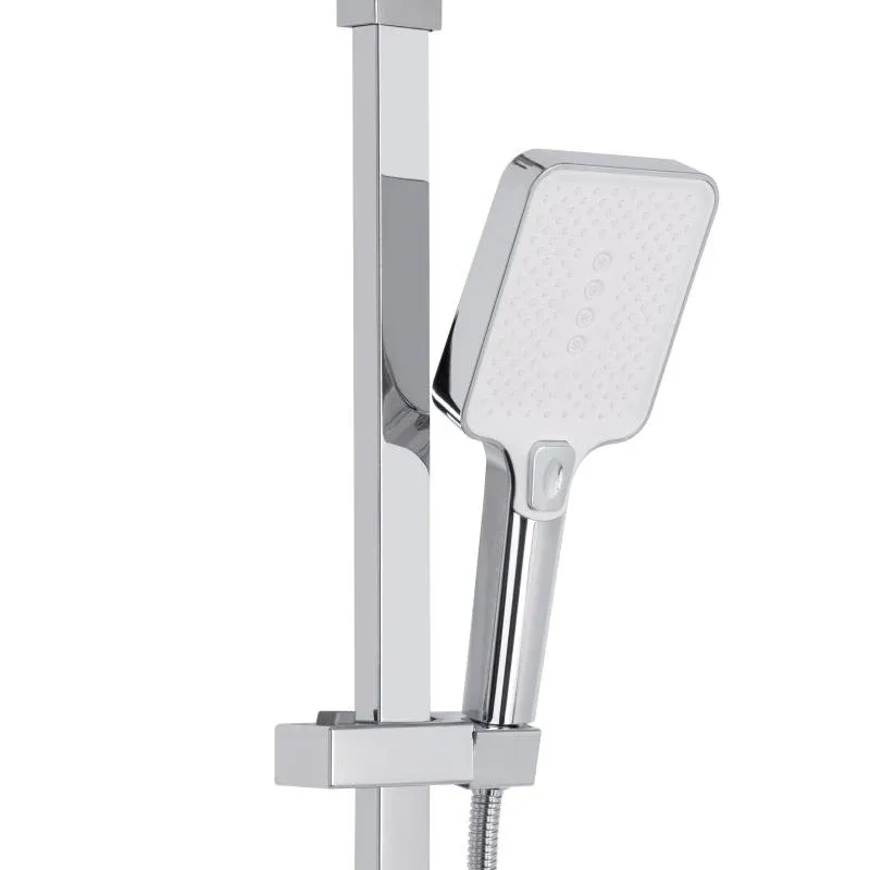 Душова система універсальна Qtap Swan Cascada на три споживачі (з виливом) QTSWA111CRW45570 Chrome/White — фото 5