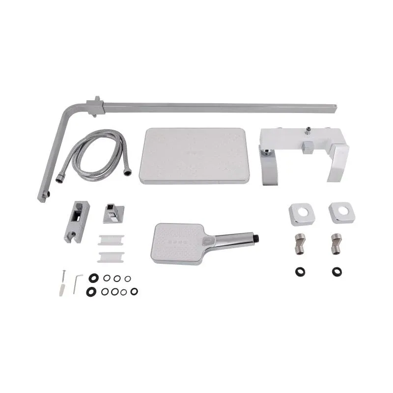 Душова система універсальна Qtap Swan Cascada на три споживачі (з виливом) QTSWA111CRW45570 Chrome/White — фото 9