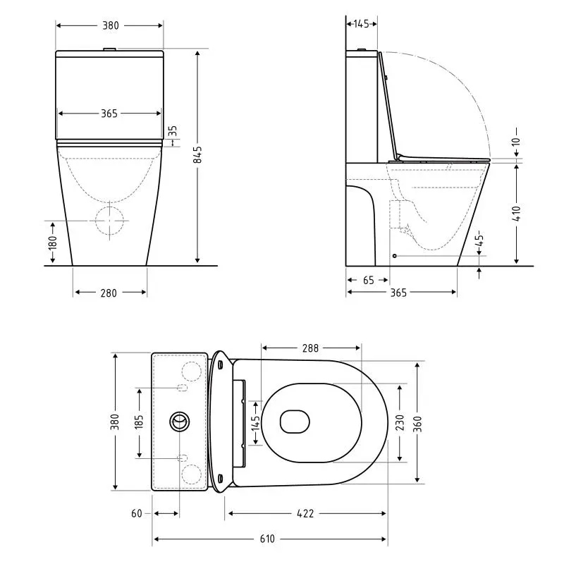 Унітаз підлоговий Qtap Dove Ultra Quiet 610×360×835 мм з сидінням Soft-close WHITE QTDOV27W51828 — фото 2