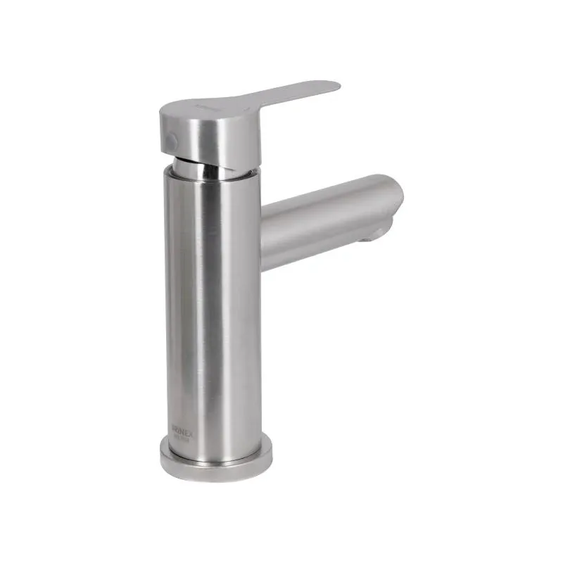 Змішувач для раковини Brinex Pure 001F низький  Nickel BRIPUR001FNKL — фото 3