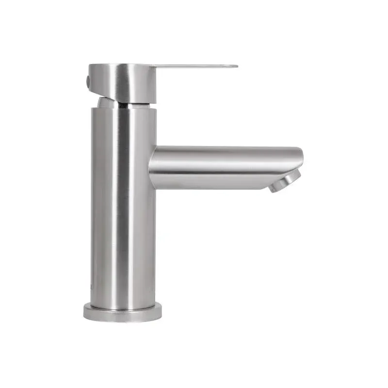 Змішувач для раковини Brinex Pure 001F низький  Nickel BRIPUR001FNKL — фото 4