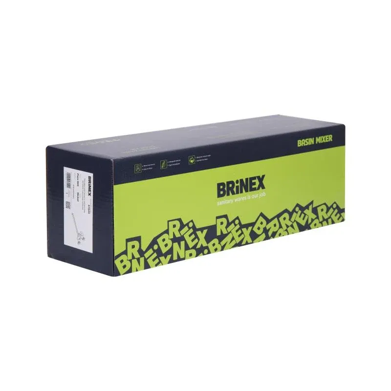 Змішувач для ванни Brinex Pure 005 з довгим поворотним виливом (з душовим гарнітуром) Nickel BRIPUR005NKL — фото 8